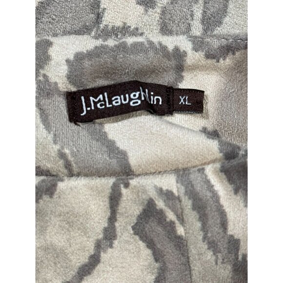 J. McLaughlin Liz Suede Jaguar Print Sheath Dress SIZE-LARGE - Picture 2 of 10